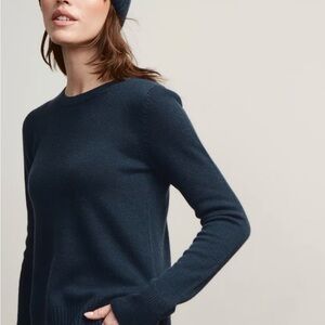 Doffer Boys Cashmere Dillon Crew Sweater in Blondie (Cream)